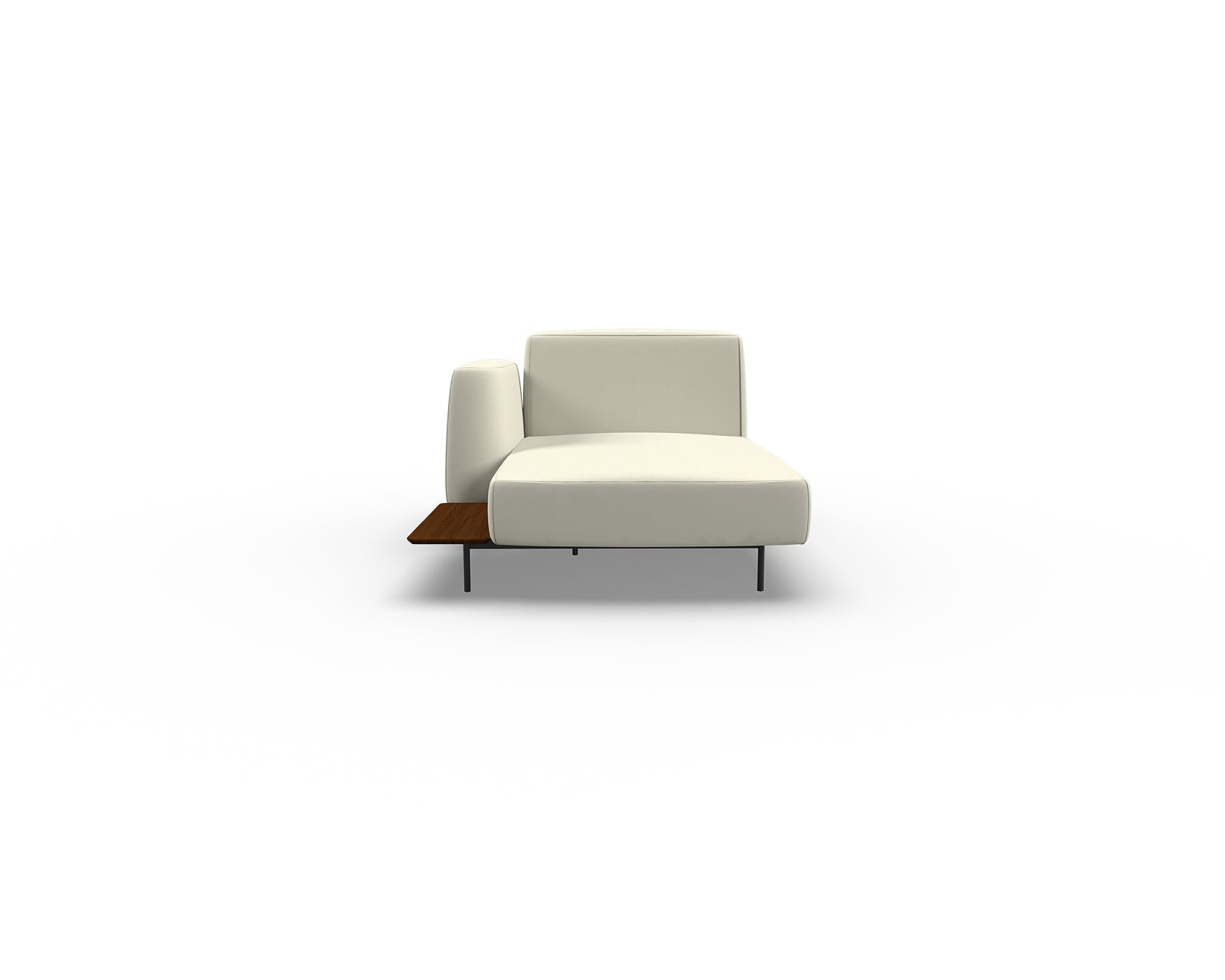 Noon Sofa Left Chaise with Shelf